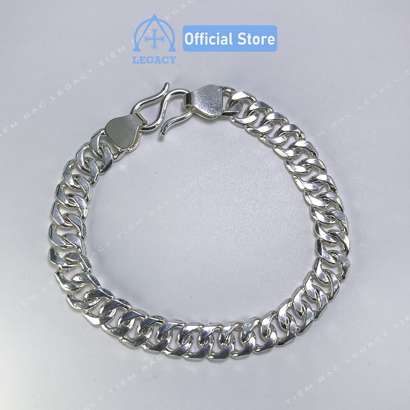 Lắc Tay Nam Cuban Bạc Ta - Ảnh 4