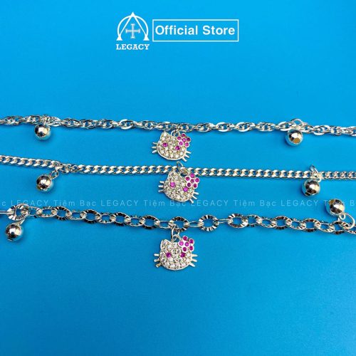 Lắc Mèo Kitty Trẻ Em Bạc s925 - Hình ảnh 2