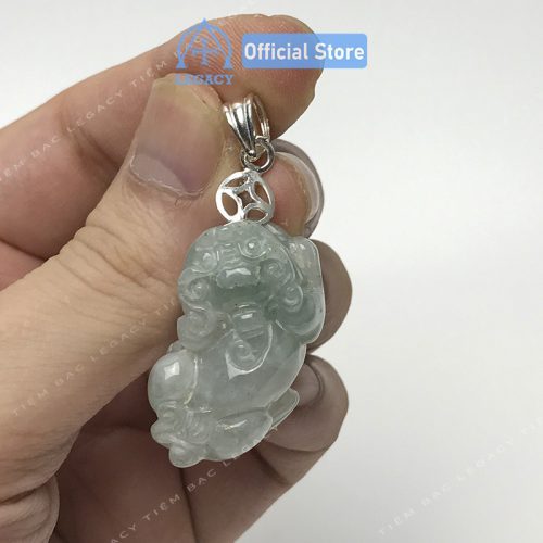Móc Bạc Rời Gắn Mặt Đá - Tỳ Hưu - Hình ảnh 2