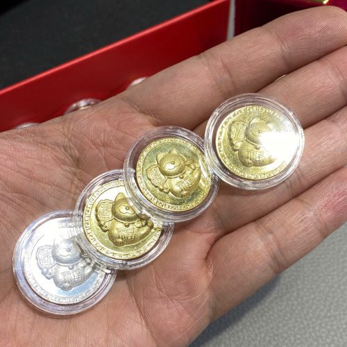 [Mạ Vàng 18k] Đồng Bạc Mèo Thần Tài Bạc s999 - Hình ảnh 6